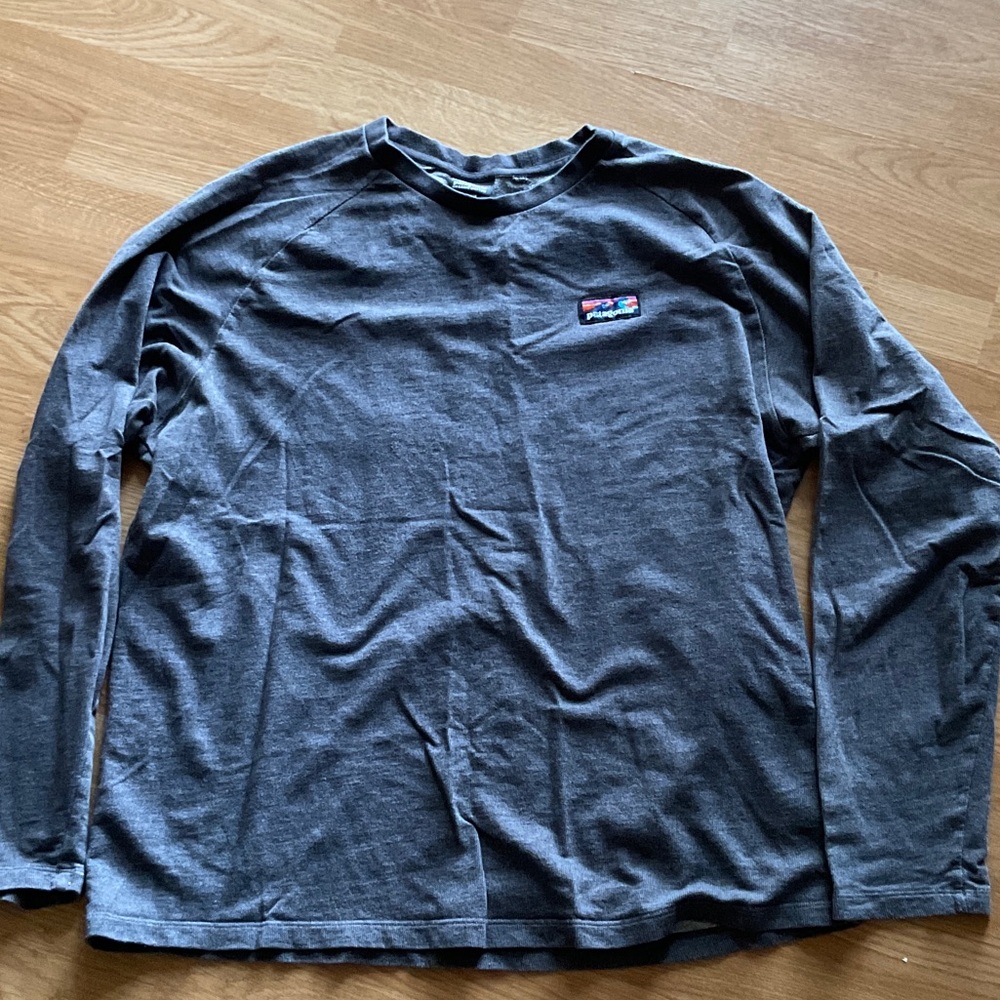 Patagonia Men's Charcoal Long Sleeve Tee